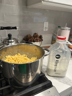 Make Stovetop Mac and Cheese with Udderly Delicious Milk!